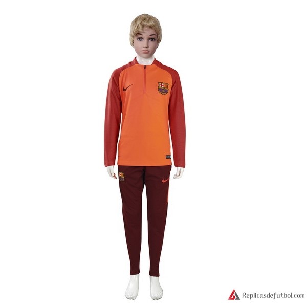 Chandal Barcelona Niño 2017-2018 Naranja